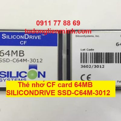 Thẻ nhớ CF card 64MB SILICONDRIVE SSD-C64M-3012
