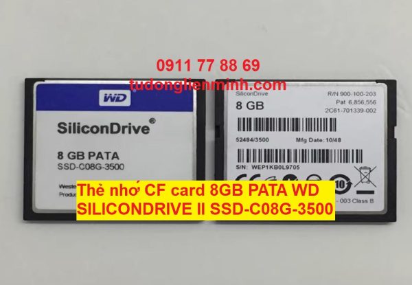 Thẻ nhớ CF card 8GB PATA WD SILICONDRIVE II SSD-C08G-3500