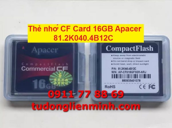 Thẻ nhớ CF Card 16GB Apacer 81.2K040.4B12C