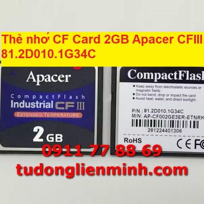 Thẻ nhớ CF Card 2GB Apacer CFIII 81.2D010.1G34C