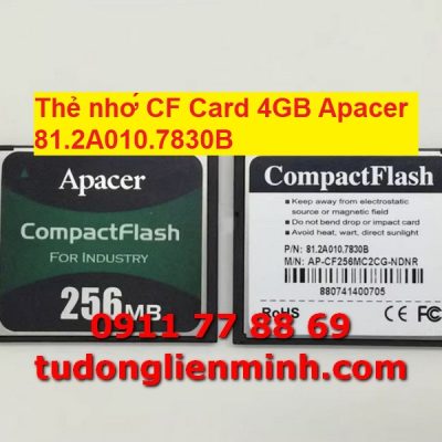 Thẻ nhớ CF Card 4GB Apacer 81.2A010.7830B