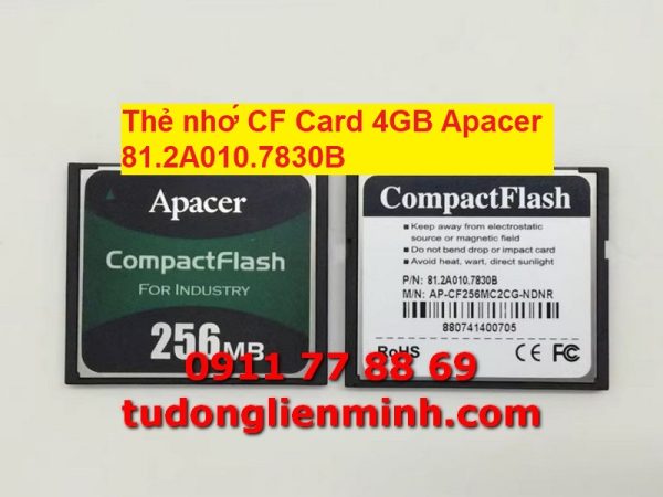 Thẻ nhớ CF Card 4GB Apacer 81.2A010.7830B