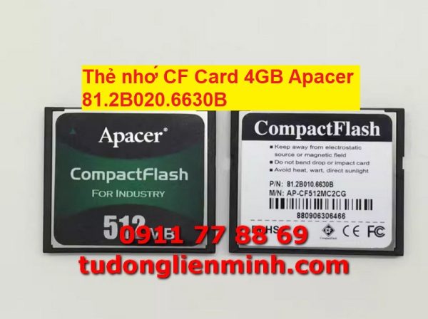 Thẻ nhớ CF Card 4GB Apacer 81.2B020.6630B