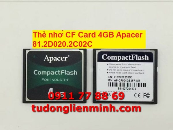 Thẻ nhớ CF Card 4GB Apacer 81.2D020.2C02C