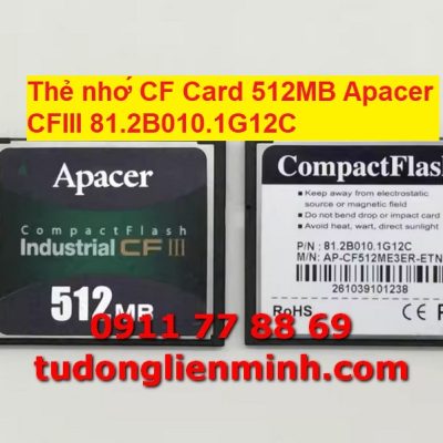 Thẻ nhớ CF Card 512MB Apacer CFIII 81.2B010.1G12C