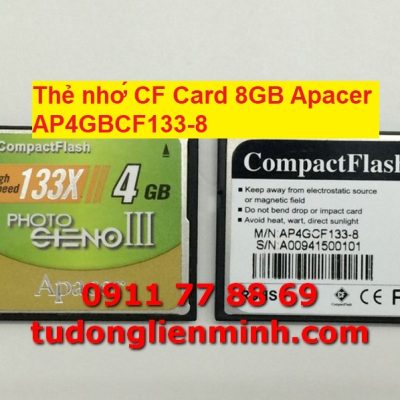 Thẻ nhớ CF Card 8GB Apacer AP4GBCF133-8
