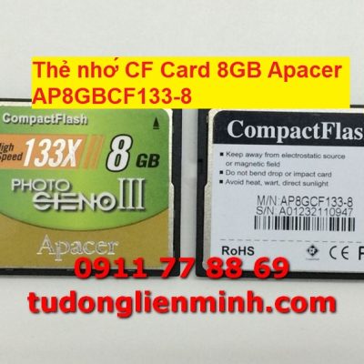 Thẻ nhớ CF Card 8GB Apacer AP8GBCF133-8
