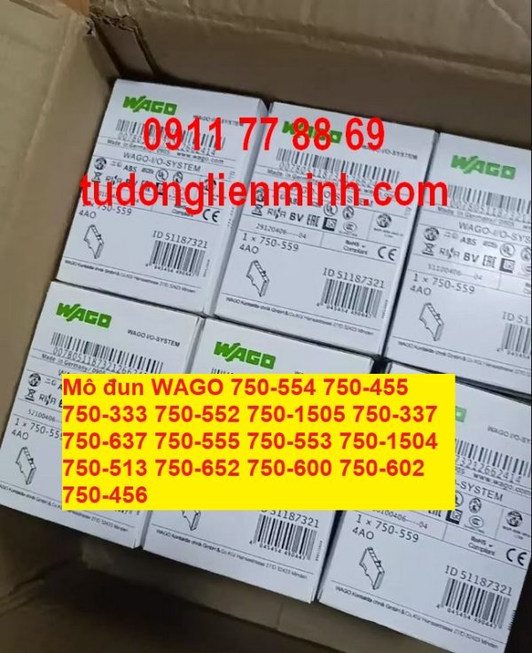 Mô đun WAGO 750-554 750-455 750-333 750-552 750-1505 750-337 750-637 750-555 750-553 750-1504 750-513 750-652 750-600 750-602 750-456