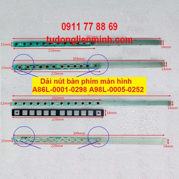 Dải nút bàn phím màn hình A86L-0001-0298 A98L-0005-0252